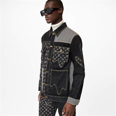 black lv denim jacket|louis vuitton denim jacket price.